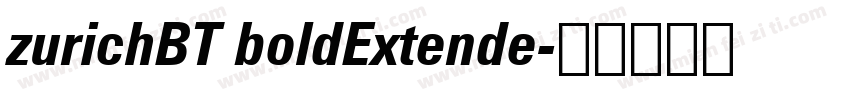 zurichBT boldExtende字体转换